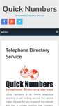 Mobile Screenshot of contactnumbers.biz